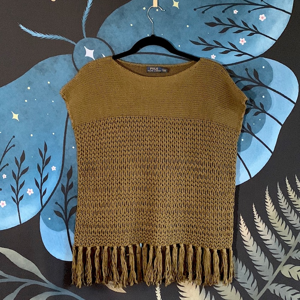 RARE Polo by Ralph Lauren Woven “Poncho” Top (full boho closet🦋🌿!)